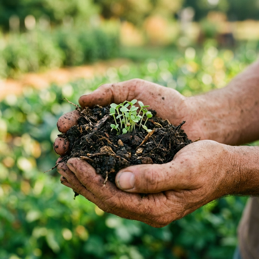 Healthy organic soil restoration