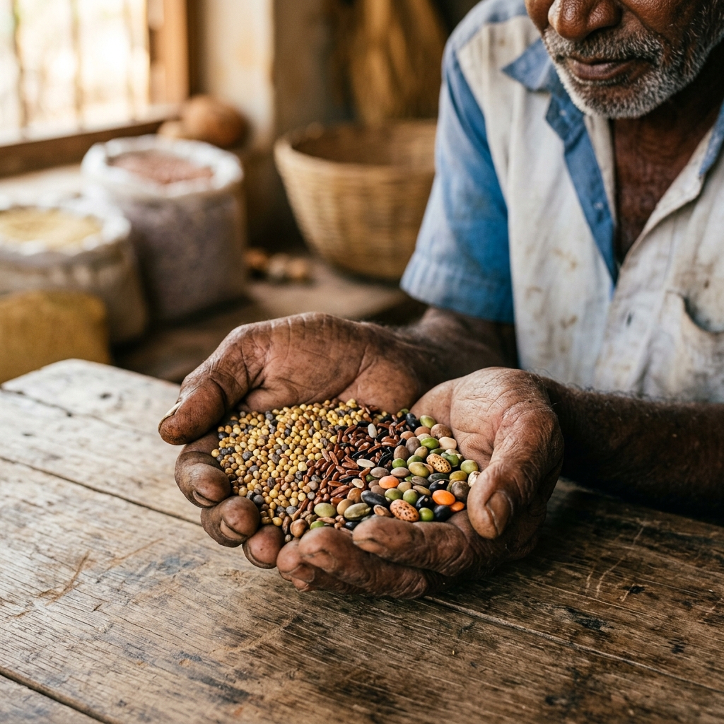 Traditional seed varieties held in farmer hands